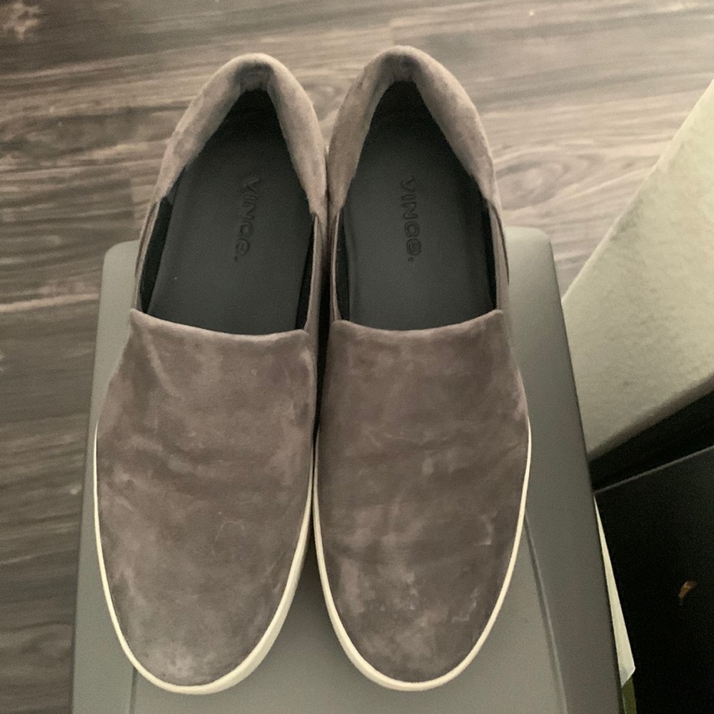 Like new Vince platform slip ons